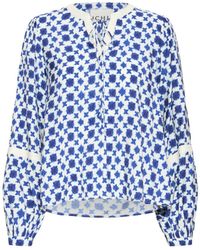 Ichi - Overhemden ,Blauw ,Blouses - Lyst