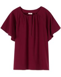 Oltre - Overhemden ,Rood ,Blouses - Lyst