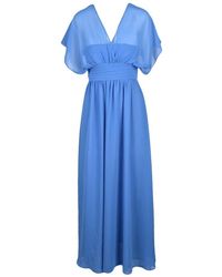 Marella - Kleedjes ,Blauw ,Polyester Amal Maxi Jurk - Lyst
