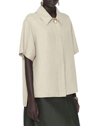 JOSEPH - Volu Blouse Met Korte Mouwen - Lyst