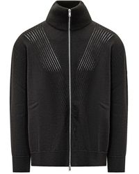 Jil Sander - Truien & Vesten ,Zwart ,Wol Cardigan Met Rits - Lyst