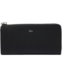 Lacoste - Daily city geldbörse schwarz krokodil - Lyst