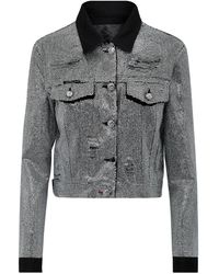 Philipp Plein - Denim Jacket Crystal - Lyst