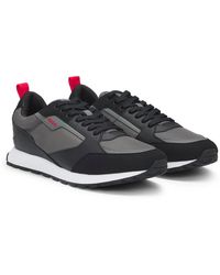HUGO - Sneakers im retro-stil mit gummisohle - Lyst