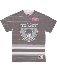Mitchell & Ness - Tops ,Veelkleurig ,Katoen Oakland Raiders Nfl Jumbotron Tee - Lyst