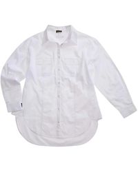 Blauer - Overhemden ,Wit ,Witte Semi-Transparante Magee Shirt - Lyst