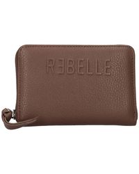 Rebelle - Accessoires ,Bruin ,Leer Leren Portemonnee - Lyst