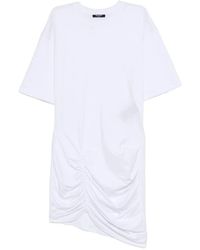 Balmain - Mini-Jurk Met Plooien - Lyst