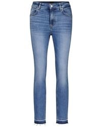 BOSS - High-waist slim-fit denim jeans - Lyst
