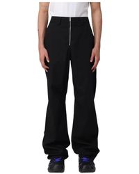 Ambush - Broeken ,Zwart ,Katoen Zwarte Zip Front Broek - Lyst
