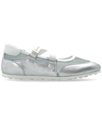 Marni - Ballerinas Mit Logo-Patch - Lyst