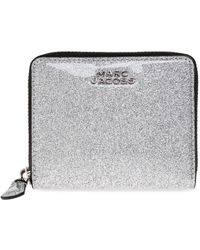 Marc Jacobs - Accessoires ,Grijs ,Brocade Portemonnee Met Logo - Lyst