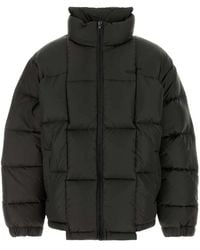 Vetements - Jassen ,Bruin ,Polyester Donkerbruine Polyester Gewatteerde Jas - Lyst