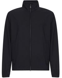 Herno - Jassen ,Zwart ,Wol Wollen Full-Zip Jas - Lyst