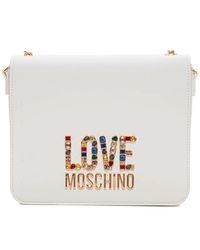 Love Moschino - Schicke kettentasche,schicke tasche mit strass und kettengriff - Lyst