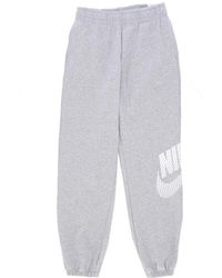 Nike - Fitness ,Grijs ,Katoen Dans Fleece Trainingsbroek Vrouwen - Lyst