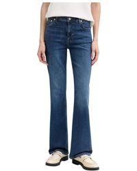 GANT - Slim Flared Stretch Jeans - Lyst