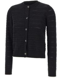 Marella - Truien & Vesten ,Zwart ,Wol Note Wollen Cardigan - Lyst