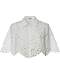 Charo Ruiz - Overhemden ,Wit ,Katoen Storm Blouse - Lyst