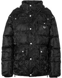 Philipp Plein - Jassen ,Zwart ,Nylon Shiny Nylon Puffer Jacket - Lyst