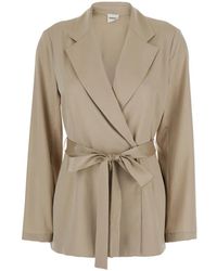 P.A.R.O.S.H. - P.A.R.O..H. ,Jassen ,Leer Double-Breasted Jacket - Lyst