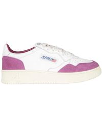 Autry - Sneakers aus leder und wildleder mit logo - Lyst