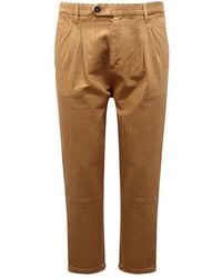 Officina 36 - Slim-Fit Trousers - Lyst