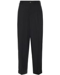 Marni - Broeken ,Zwart ,Wol Cool Wool Broeken - Lyst