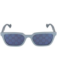 Gucci - Rechteckige sonnenbrille gg1539s 003 - Lyst