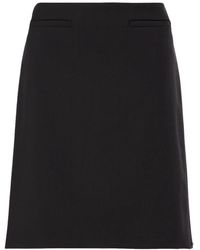 Sportmax - Rokken ,Zwart ,Wol Luigia Minirok - Lyst
