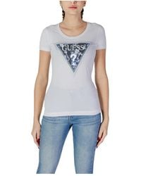 Guess - Kurzarm t-shirt frühling/sommer kollektion - Lyst