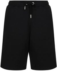 Ami Paris - Korte Broeken ,Zwart ,Katoen Zwarte Monogram Patroon Shorts - Lyst