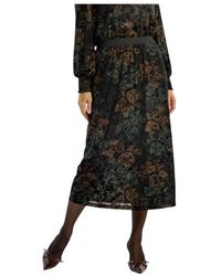 iN FRONT - Rokken ,Veelkleurig ,Midi Rok - Lyst