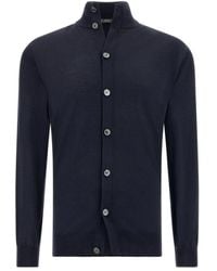 BOGGI - Strickjacke Aus Wolle, Seide Und Kaschmir - Lyst