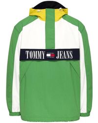 Tommy Hilfiger - Jassen ,Groen ,Chicago Oversized Jas Groen/Wit - Lyst