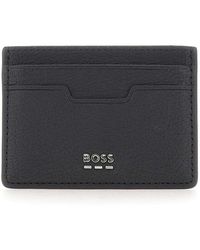 HUGO - Accessoires ,Zwart ,Leer Lewys Card Holder - Lyst