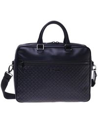 Baldinini - Professional Bag With Braided Print - Lyst