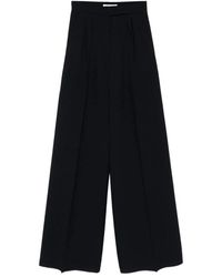 Max Mara - Wool Seersucker Broeken - Lyst