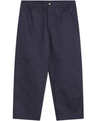 Moncler - Broeken ,Blauw ,Reguliere Broek Donald Glover Stijl - Lyst