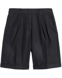 Aspesi - Katoen-Linnen Gabardine Bermuda - Lyst