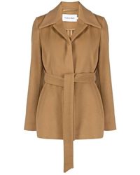 Calvin Klein - Coats > belted coats - Lyst