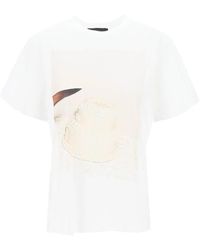 Simone Rocha - Camiseta de cuello redondo con estampado cutting cake - Lyst