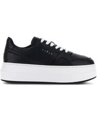 Hogan - Schoenen ,Zwart ,Leer Zwarte H670 Sneakers Met Veters - Lyst