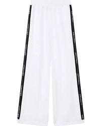 EA7 - Broeken ,Wit ,Katoen Cotton-Modal Jersey Broek - Lyst