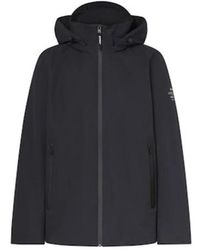 Ecoalf - Jassen ,Zwart ,Rode Tarka Parka Voor Herfstdagen - Lyst