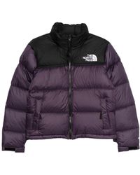 The North Face - Fitness ,Paars ,Leer Piumino Con Zip - Lyst