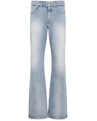 Balenciaga - Blauwe Stijlvolle Katoenen Broek - Lyst