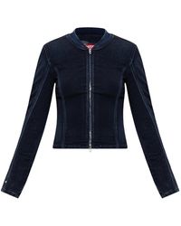 DIESEL - Jassen ,Blauw ,Katoen De-Gary-D Jogg Sweatshirt - Lyst