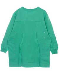adidas - Groene Sweater Jurk - Lyst
