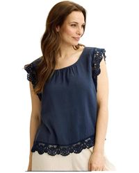 iN FRONT - Overhemden ,Blauw ,Blouses - Lyst